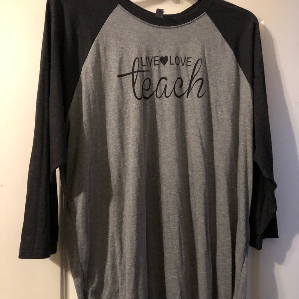 Comfortable baseball live love teach shirt sz 3X